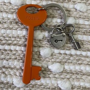 Fossil charm keychain